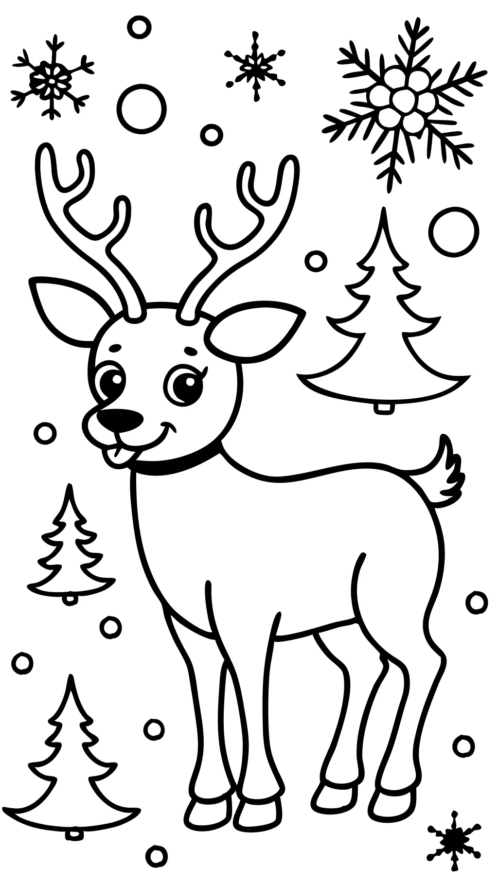 red nosed reindeer coloring pages